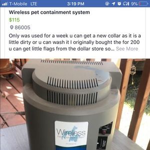 Wireless pet containment system